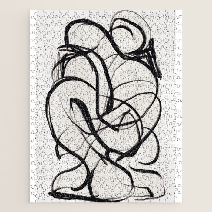 Abstract Art Hug 2 Jigsaw Puzzle Gallery Image 1