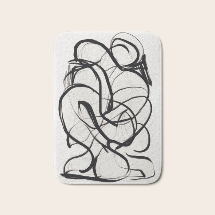 Abstract Art Hug 2 Bath Mat Gallery Image 1