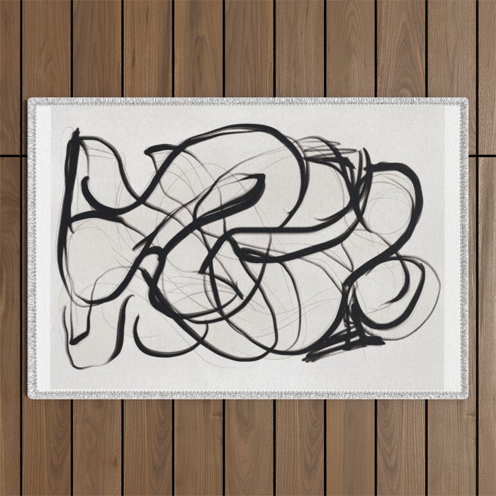 Abstract Art Hug 2 Outdoor Rug Gallery Image 1