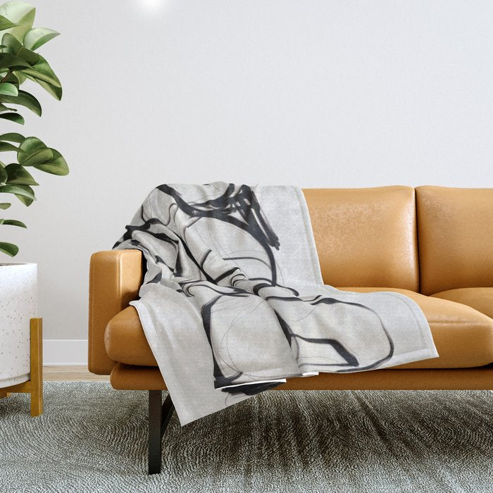 Abstract Art Hug 2 Throw Blanket Gallery Image 1