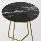 Dark Ocean in Black and. White Side Table Gallery Image 2