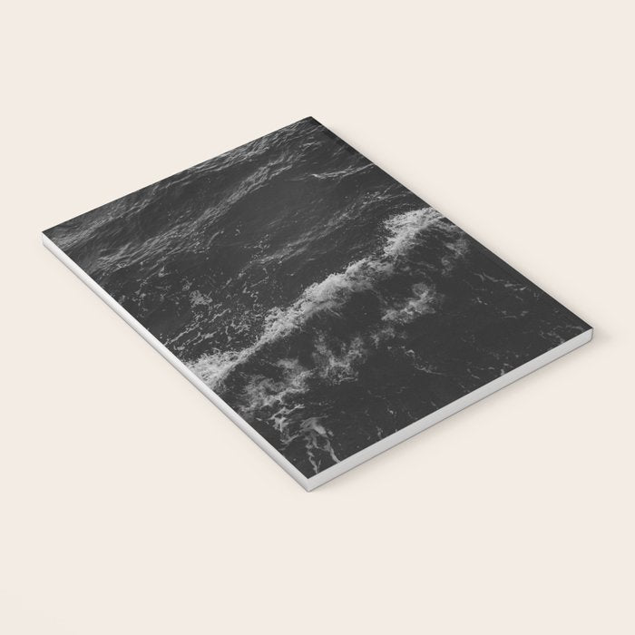 Dark Ocean in Black and. White Notebook Gallery Image 3