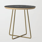 Dark Ocean in Black and. White Side Table Gallery Image 1