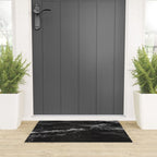 Dark Ocean in Black and. White Welcome Mat Gallery Image 3