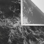 Dark Ocean in Black and. White Wall Tapestry Gallery Image 3