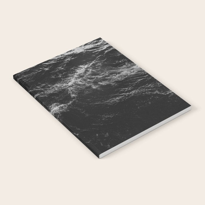 Dark Ocean in Black and. White Notebook Gallery Image 1