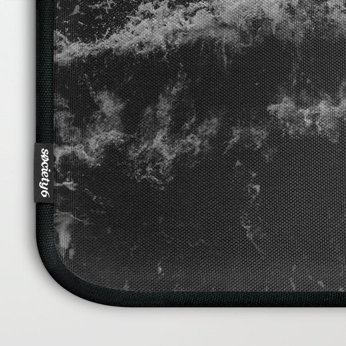 Dark Ocean in Black and. White Laptop Sleeve Gallery Image 3