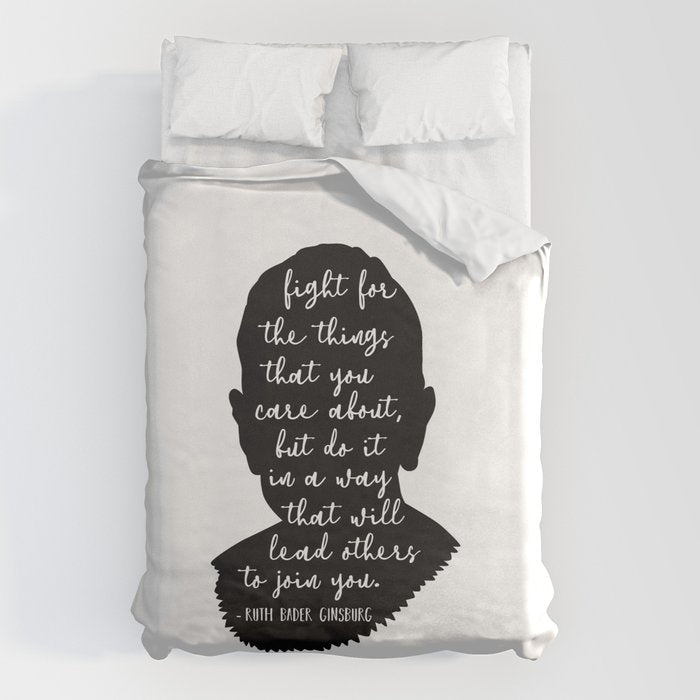 Ruth Bader Ginsburg Quote Duvet Cover Gallery Image 1