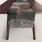 Im OFF | mermaid | tail | green | pool | swim | palm | collage | glitter | bling | tired | sunshine  Table Runner Gallery Image 1