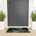Im OFF | mermaid | tail | green | pool | swim | palm | collage | glitter | bling | tired | sunshine  Welcome Mat Gallery Image 3