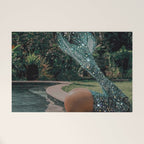 Im OFF | mermaid | tail | green | pool | swim | palm | collage | glitter | bling | tired | sunshine  Welcome Mat Gallery Image 1