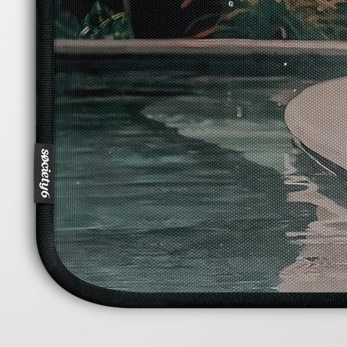 Im OFF | mermaid | tail | green | pool | swim | palm | collage | glitter | bling | tired | sunshine  Laptop Sleeve Gallery Image 3