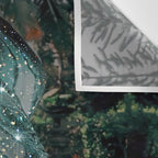 Im OFF | mermaid | tail | green | pool | swim | palm | collage | glitter | bling | tired | sunshine  Wall Tapestry Gallery Image 3