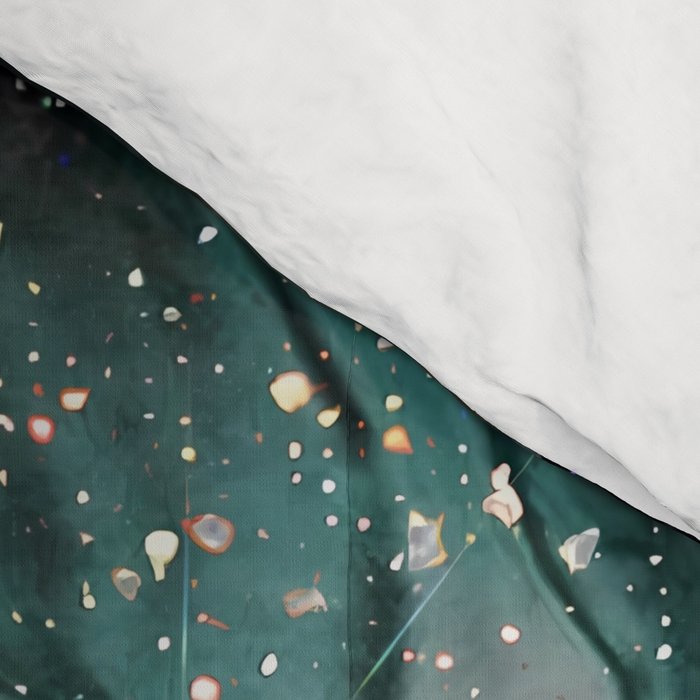 Im OFF | mermaid | tail | green | pool | swim | palm | collage | glitter | bling | tired | sunshine  Comforter Gallery Image 4
