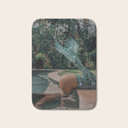 Im OFF | mermaid | tail | green | pool | swim | palm | collage | glitter | bling | tired | sunshine  Bath Mat Gallery Image 1