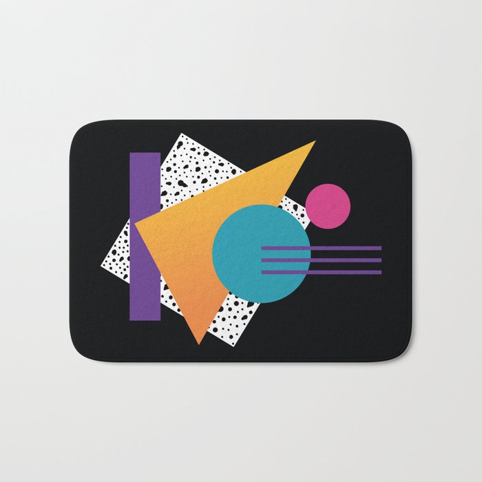 Memphis Pattern 35 / 80s - 90s Retro Bath Mat Gallery Image 1