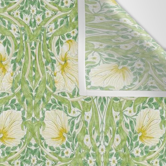 William Morris Pimpernel Weld Leaf Green Floral Wall Tapestry Gallery Image 3