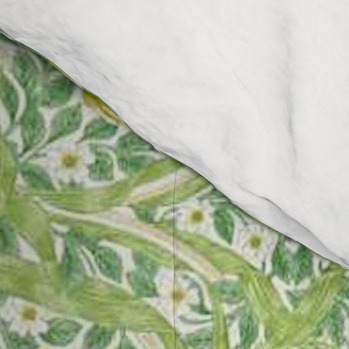 William Morris Pimpernel Weld Leaf Green Floral Comforter Gallery Image 4