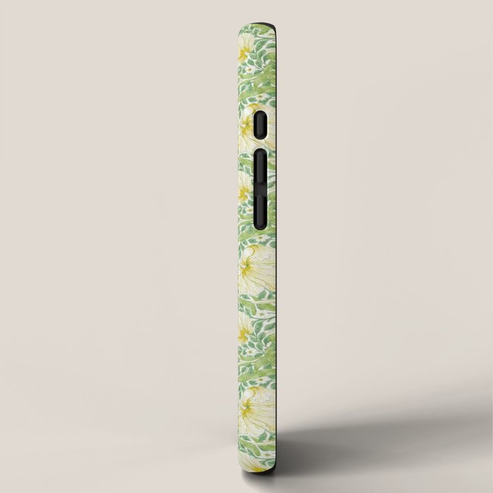 William Morris Pimpernel Weld Leaf Green Floral iPhone Case Gallery Image 2