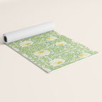 William Morris Pimpernel Weld Leaf Green Floral Yoga Mat Gallery Image 2