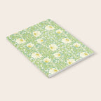 William Morris Pimpernel Weld Leaf Green Floral Notebook Gallery Image 2