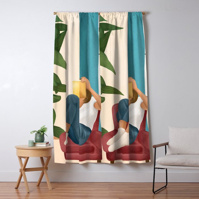 On the pages of a book Window Curtain Gallery Image 1