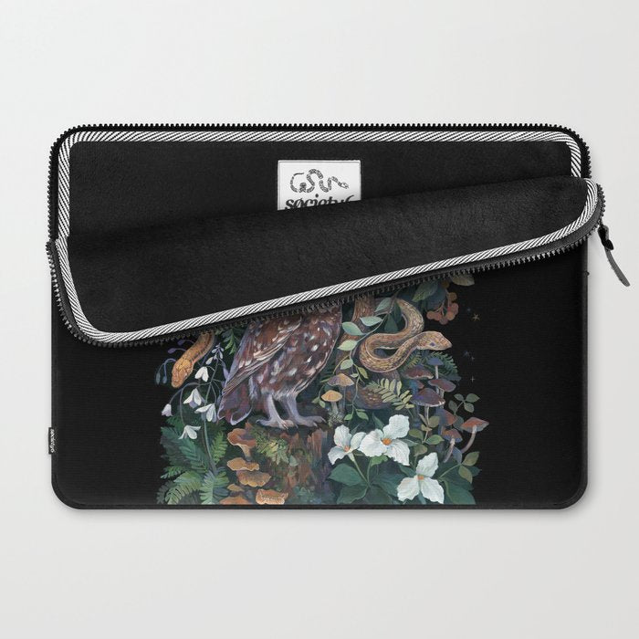 Owl and Snakes Mushroom forest Laptop Sleeve Gallery Image 2