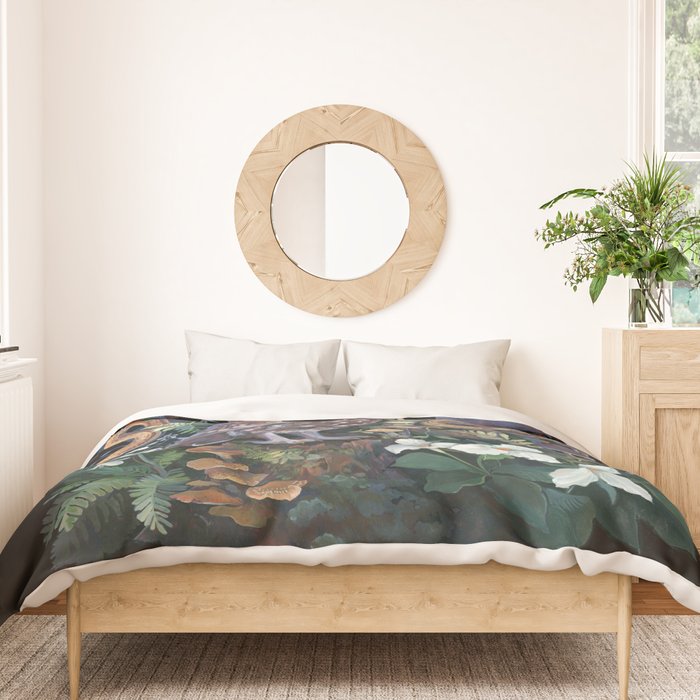 Owl and Snakes Mushroom forest Duvet Cover Gallery Image 3