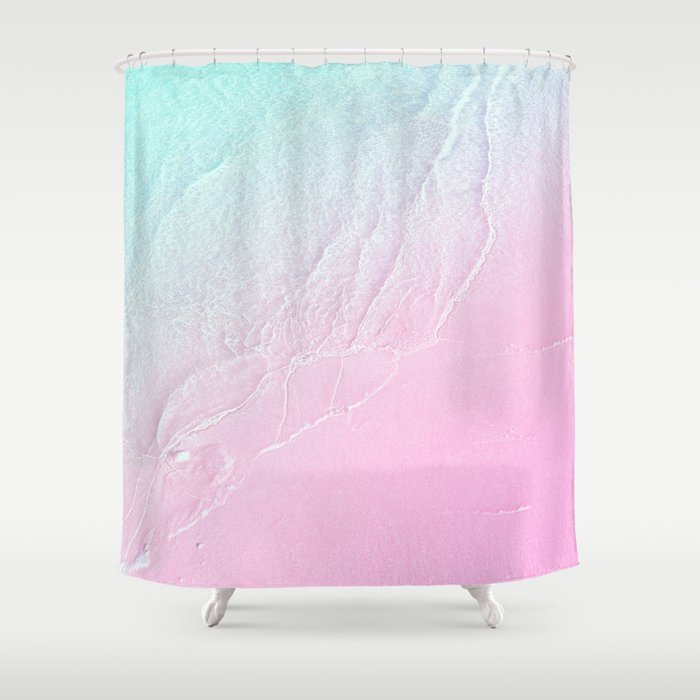 Seashore  - violet mist Shower Curtain Gallery Image 1