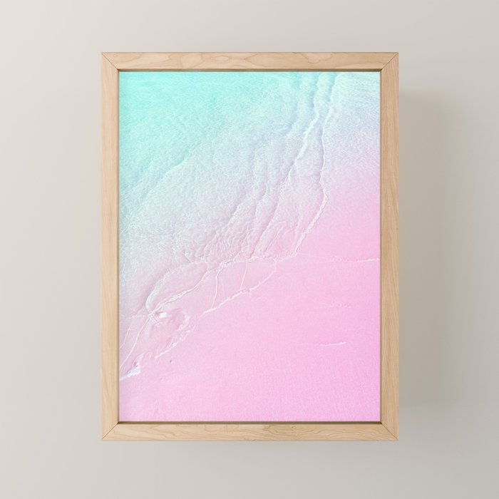 Seashore  - violet mist Mini Art Print Gallery Image 1