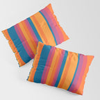Classic Stripes III - Retro Rainbow  Pillow Sham Gallery Image 3