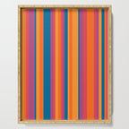 Classic Stripes III - Retro Rainbow  Serving Tray Gallery Image 1