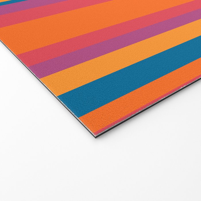 Classic Stripes III - Retro Rainbow  Welcome Mat Gallery Image 2