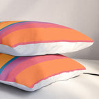 Classic Stripes III - Retro Rainbow  Pillow Sham Gallery Image 3