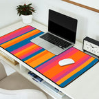 Classic Stripes III - Retro Rainbow  Desk Mat Gallery Image 2