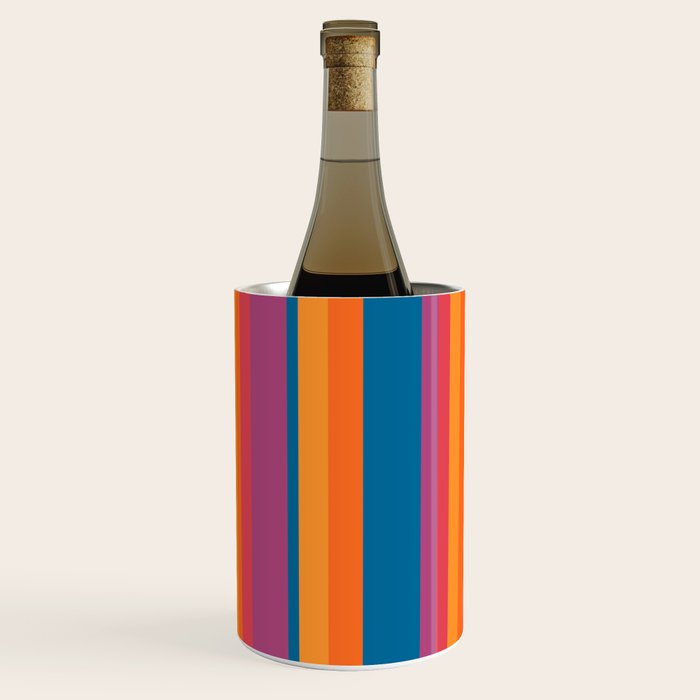 Classic Stripes III - Retro Rainbow  Wine Chiller Gallery Image 2