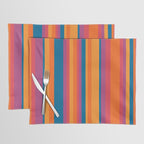 Classic Stripes III - Retro Rainbow  Placemat Gallery Image 1