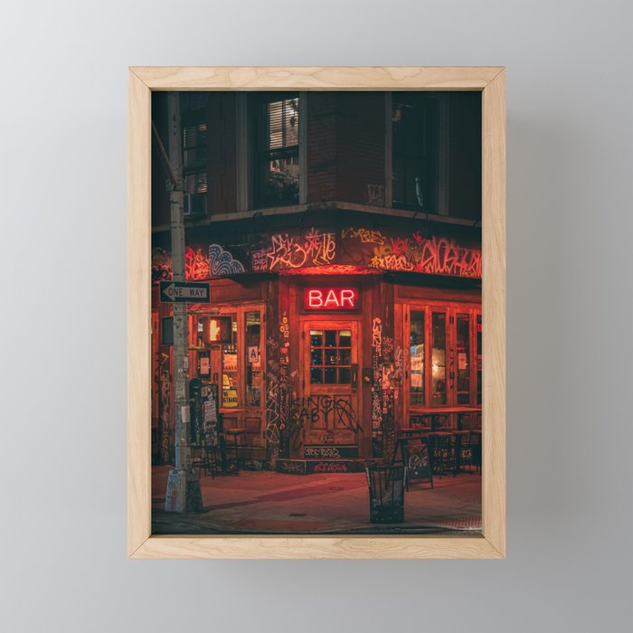 Bar, East Village Mini Art Print Gallery Image 1