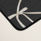 Bows & Ribbons Pattern XLVII Black and White Desk Mat Gallery Image 4