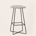 Rustic Cowhide Faux Fur (Digitally Made, ix 2021) Stool Gallery Image 1