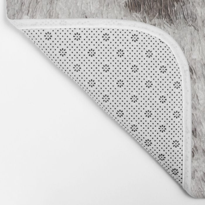 Rustic Cowhide Faux Fur (Digitally Made, ix 2021) Bath Mat Gallery Image 2