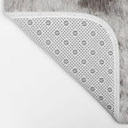 Rustic Cowhide Faux Fur (Digitally Made, ix 2021) Bath Mat Gallery Image 2