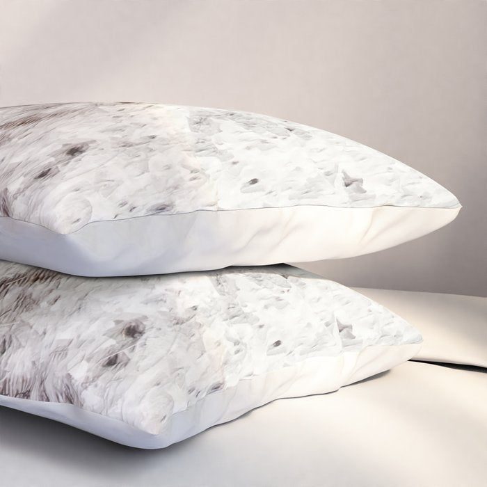 Rustic Cowhide Faux Fur (Digitally Made, ix 2021) Pillow Sham Gallery Image 3