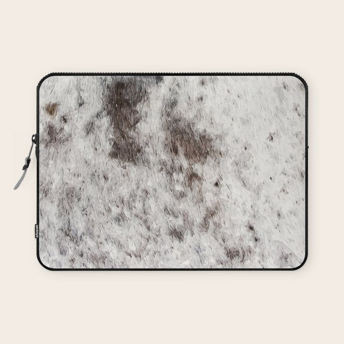 Rustic Cowhide Faux Fur (Digitally Made, ix 2021) Laptop Sleeve Gallery Image 1