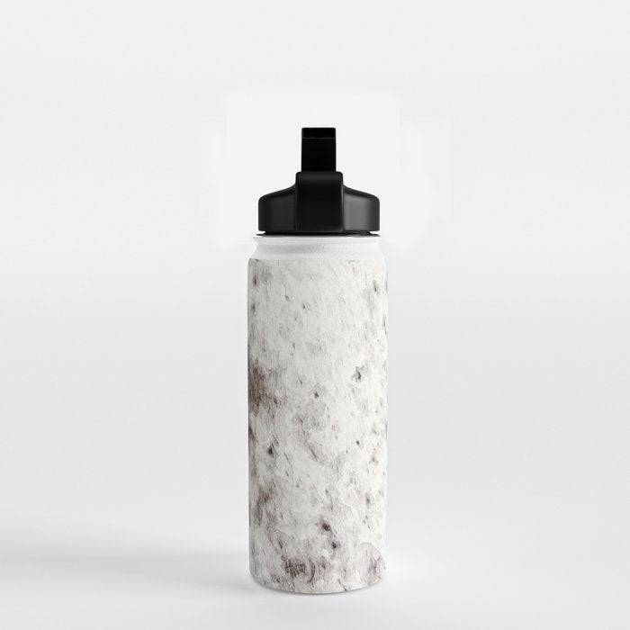 Rustic Cowhide Faux Fur (Digitally Made, ix 2021) Water Bottle Gallery Image 2