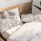 Rustic Cowhide Faux Fur (Digitally Made, ix 2021) Pillow Sham Gallery Image 2