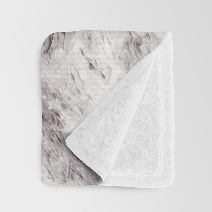 Rustic Cowhide Faux Fur (Digitally Made, ix 2021) Throw Blanket Gallery Image 3