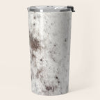 Rustic Cowhide Faux Fur (Digitally Made, ix 2021) Travel Mug Gallery Image 2