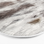 Rustic Cowhide Faux Fur (Digitally Made, ix 2021) Bath Mat Gallery Image 3