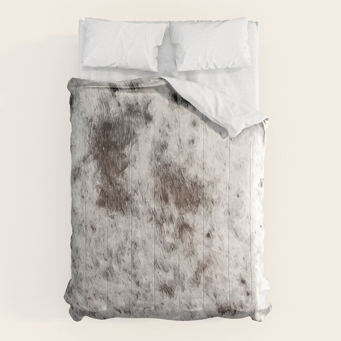 Rustic Cowhide Faux Fur (Digitally Made, ix 2021) Comforter Gallery Image 1